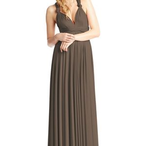 Twobirds 'Classic Ballgown' dress in Mocha